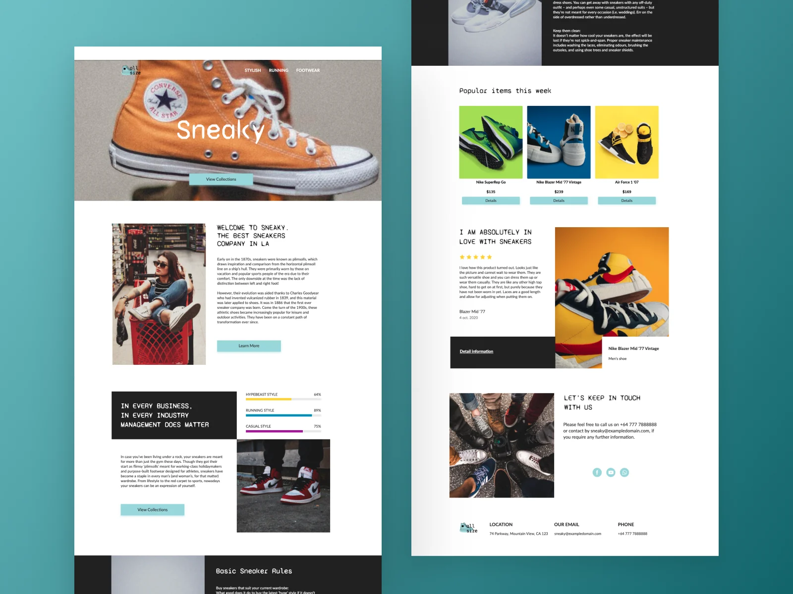 Sneaky — promo campaign design
